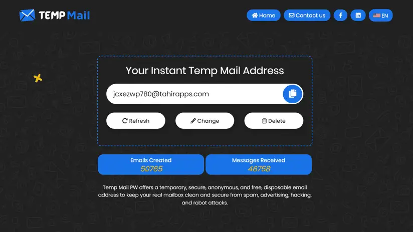 temp mail address