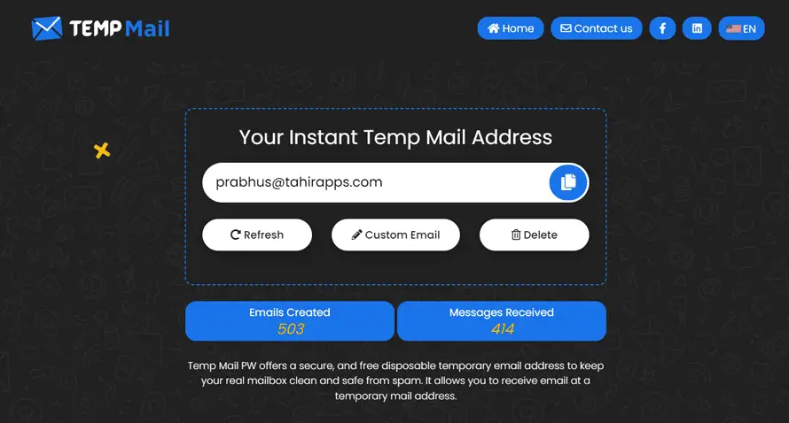 temp mail website